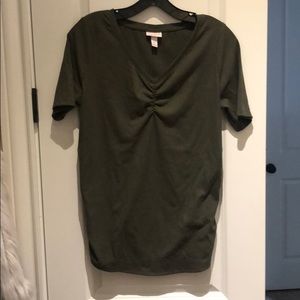 Ribbed maternity tee